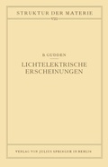 Cover: Lichtelektrische Erscheinungen - Springer