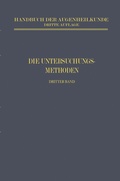Cover: Die Untersuchungsmethoden - Springer