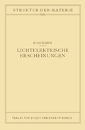 Cover: Lichtelektrische Erscheinungen - Springer