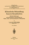 Cover: Klimatische Behandlung Innerer Krankheiten - Springer