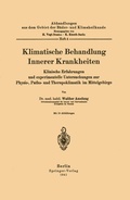 Cover: Klimatische Behandlung Innerer Krankheiten - Springer