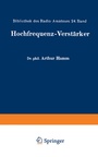 Cover: Hochfrequenz-Verst&auml;rker - Springer