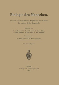 Enlarge image Cover: Biologie des Menschen - Springer