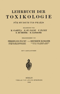 Abbildung von: Lehrbuch der Toxikologie für Studium und Praxis - Springer
