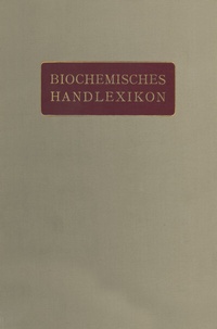 Enlarge image Cover: Biochemisches Handlexikon - Springer