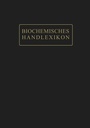 Cover: Biochemisches Handlexikon - Springer