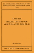 Cover: Die Theorie der Gruppen von Endlicher Ordnung - Springer