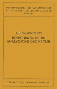 Abbildung von: Einführung in die Analytische Geometrie der Ebene und des Raumes - Springer
