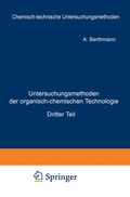 Cover: Untersuchungsmethoden der organisch-chemischen Technologie - Springer