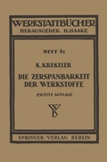 Cover: Die Zerspanbarkeit der Werkstoffe - Springer
