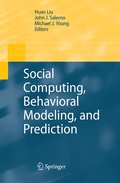 Cover: Social Computing, Behavioral Modeling, and Prediction - Springer