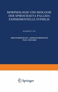 Cover: Morphologie und Biologie der Spirochaeta Pallida Experimentelle Syphilis - Springer