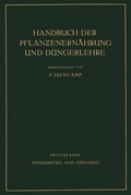 Cover: D&uuml;ngemittel und D&uuml;ngung - Springer