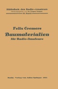 Cover: Baumaterialien f&uuml;r Radio-Amateure - Springer
