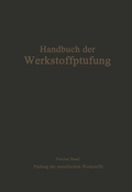 Cover: Die Pr&uuml;fung der metallischen Werkstoffe - Springer