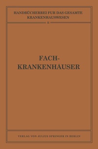 Enlarge image Cover: Fachkrankenhäuser - Springer