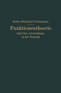Abbildung von: Funktionentheorie und ihre Anwendung in der Technik - Springer