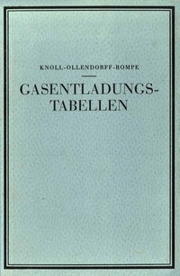 Abbildung von: Gasentladungs- Tabellen - Springer