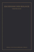 Cover: Ergebnisse der Biologie - Springer