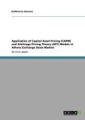 Cover: Application of Capital Asset Pricing  (CAPM) and Arbitrage Pricing Theory (APT)  Models in Athens Exchange Stock Market - GRIN Verlag