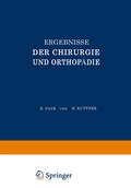 Cover: Ergebnisse der Chirurgie und Orthop&auml;die - Springer