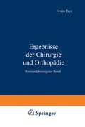 Cover: Ergebnisse der Chirurgie und Orthop&auml;die - Springer