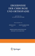Cover: Ergebnisse der Chirurgie und Orthop&auml;die - Springer