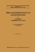 Cover: &Uuml;ber Gallenwegsfunktion und Gallensteinleiden - Springer