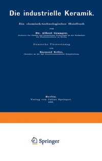 Enlarge image Cover: Die industrielle Keramik - Springer