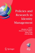 Cover: Policies and Research in Identity Management - Springer