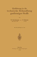 Cover: Einf&uuml;hrung in die technische Behandlung gasf&ouml;rmiger Stoffe - Springer