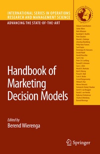 Enlarge image Cover: Handbook of Marketing Decision Models - Springer