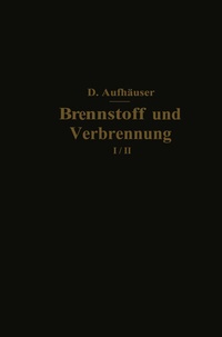 Abbildung von: Brennstoff und Verbrennung - Springer