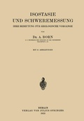 Cover: Isostasie und Schweremessung - Springer