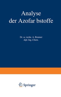 Abbildung von: Analyse der Azofarbstoffe - Springer