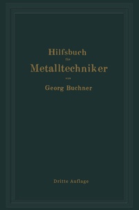 Enlarge image Cover: Hilfsbuch für Metalltechniker - Springer