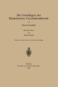 Abbildung von: Die Grundlagen der Einsteinschen Gravitationstheorie - Springer
