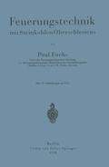 Cover: Feuerungstechnik mit Steinkohlen Oberschlesiens - Springer