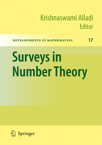 Enlarge image Cover: Surveys in Number Theory - Springer