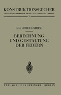 Cover: Berechnung und Gestaltung der Federn - Springer