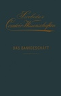 Cover: Das Bankgeschäft - Springer