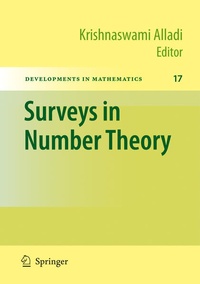 Enlarge image Cover: Surveys in Number Theory - Springer