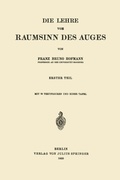 Abbildung von: Die Lehre vom Raumsinn des Auges - Springer