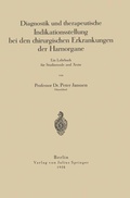 Cover: Diagnostik und therapeutische Indikationsstellung bei den chirurgischen Erkrankungen der Harnorgane - Springer