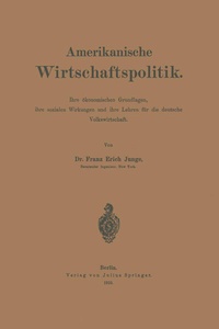 Abbildung von: Amerikanische Wirtschaftspolitik - Springer