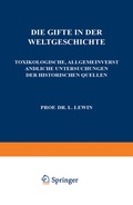 Abbildung von: Die Gifte in der Weltgeschichte - Springer