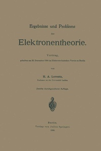 Abbildung von: Ergebnisse und Probleme der Elektronentheorie - Springer