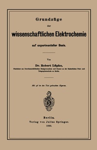 Abbildung von: Grundzüge der wissenschaftlichen Elektrochemie auf experimenteller Basis - Springer