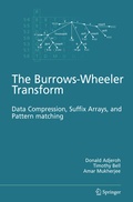 Cover: The Burrows-Wheeler Transform: - Springer