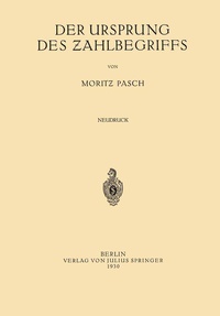 Abbildung von: Der Ursprung des Zahlbegriffs - Springer
